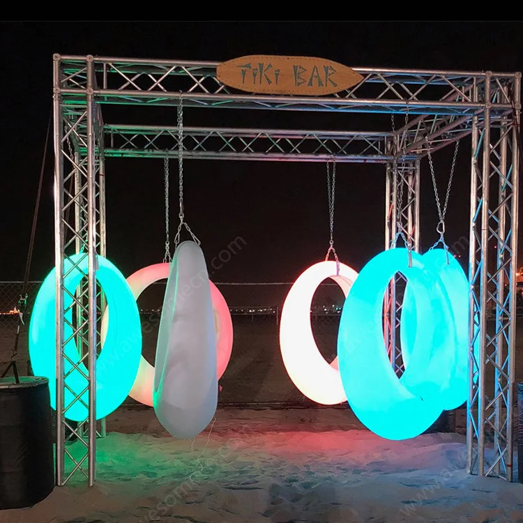 Led Seesaw and Swing Garden Seats Park Chair Children Entertainment Equipment