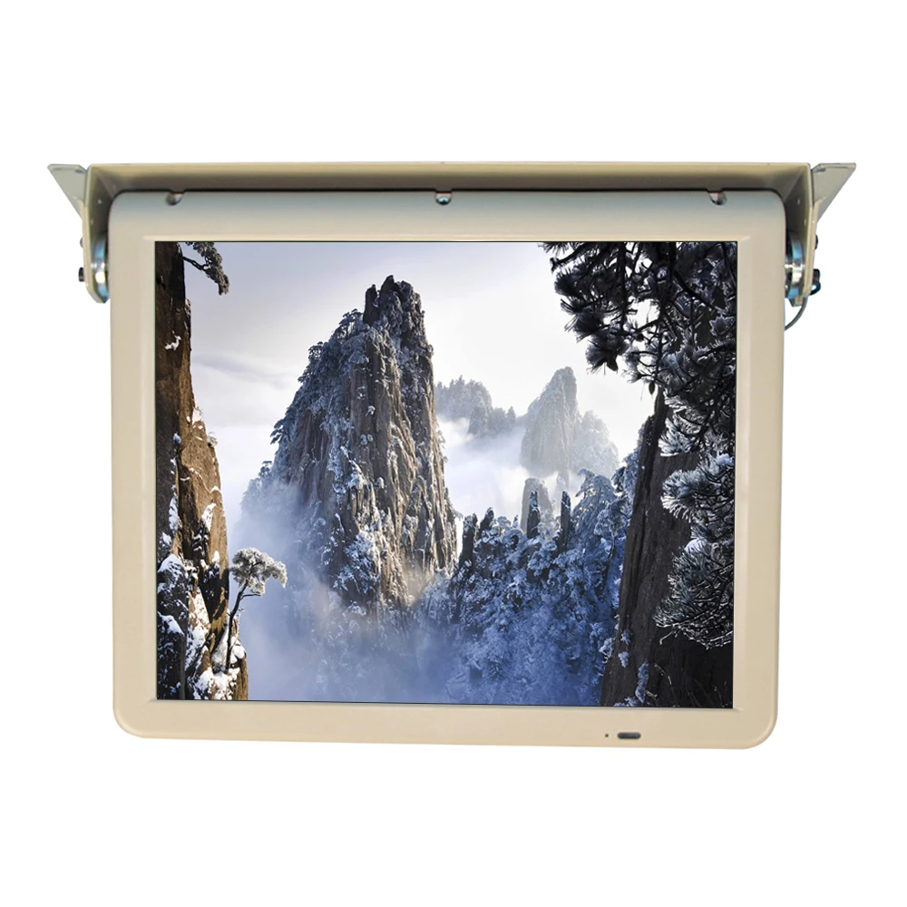 15 Inch 17 inch Vehicle mounted Automatic Fold Lcd Car Monitor Av/vga Input Bus monitor