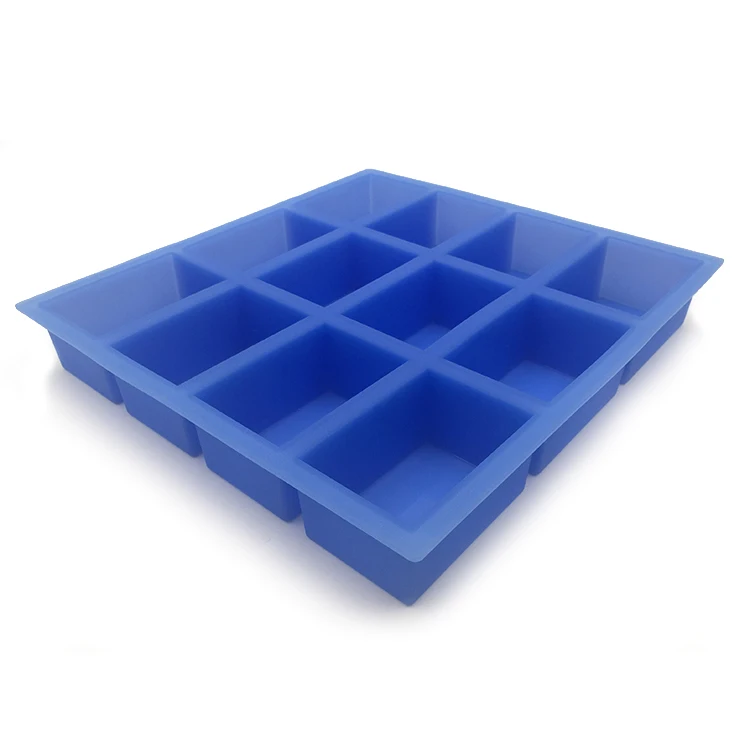 Soap Mold Cavity Handmade Rectangle Silicone 12 Custom Logo Moulds Cake Tools Moule Silicone Moule En Silicone Pour Savon 500pcs