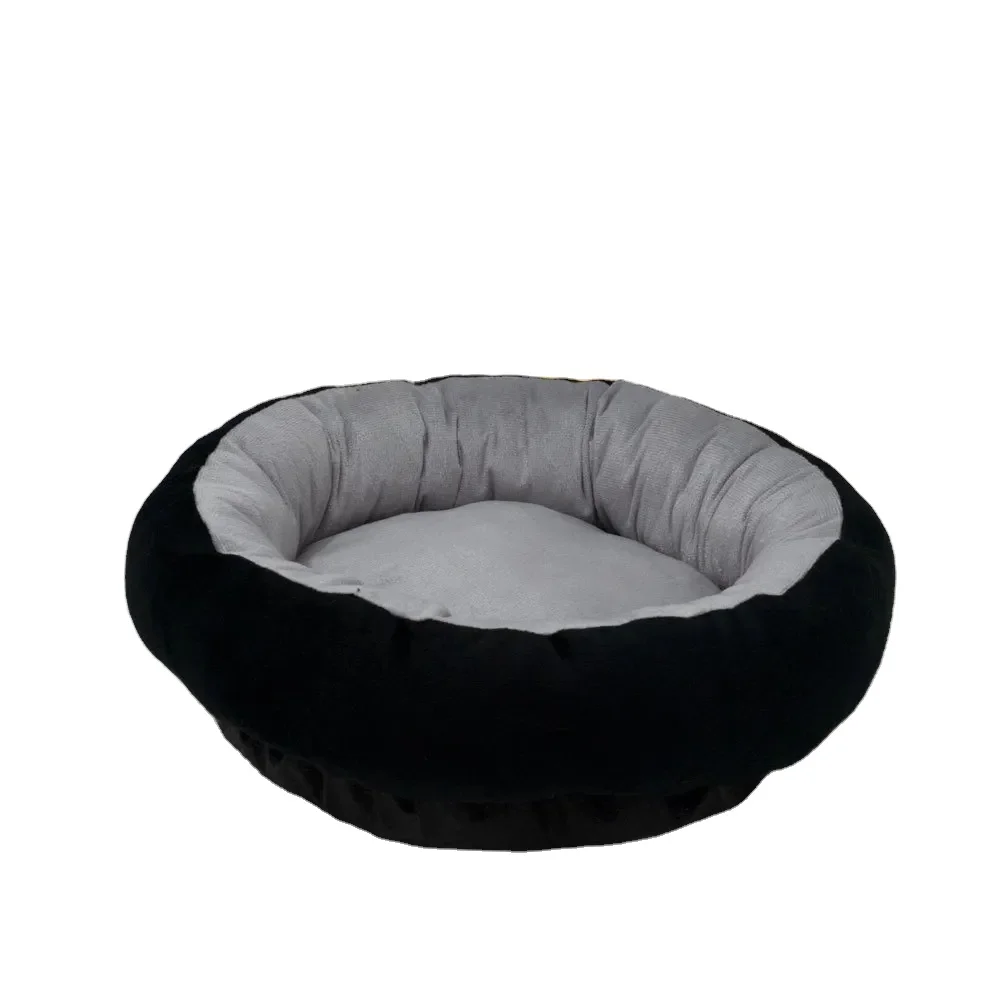 Luxury Washable Plush Soft Claming Donut Dog Bed Extra large Dog Sofa Cat Round Pet Beds