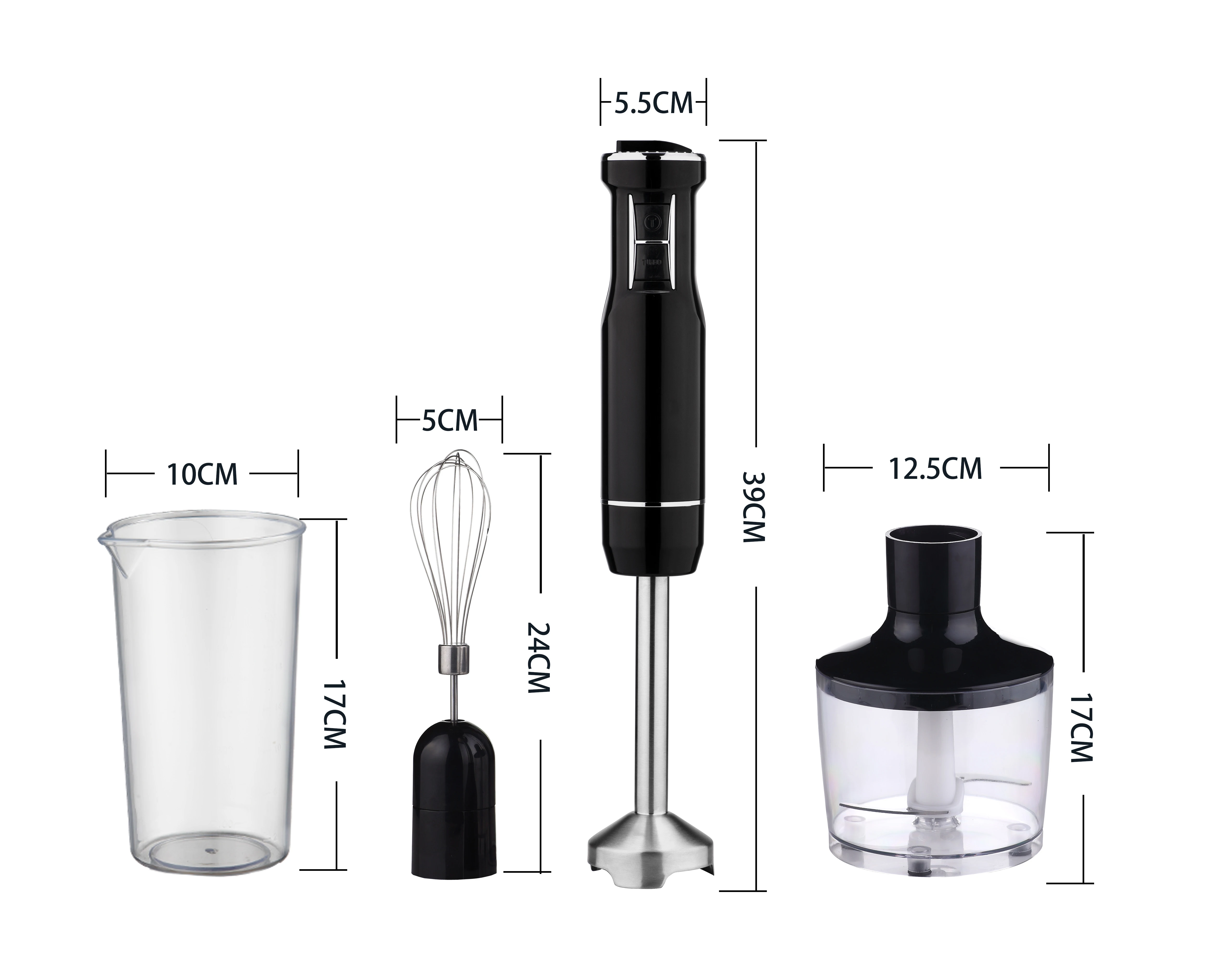 Manufacturer Direct Multifunctional Household Hotel Electric Push Button Immersion Stick Hand Blender