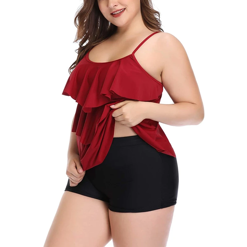 2021 пользовательские оборки танкини знаменитые бренды из двух частей Большие размеры с высокой талией логотип женские летние трендовые дизайнерские