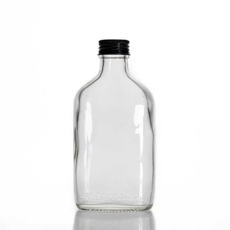 200ml  round clear wine glass bottle with high quality