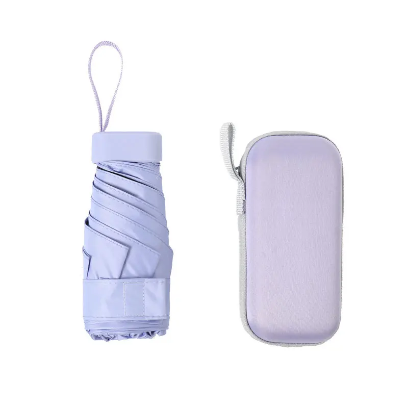 Custom Long Portable Convenient Mini Sun Small Umbrella Pocket Capsule UV Umbrella Women Gift Umbrella