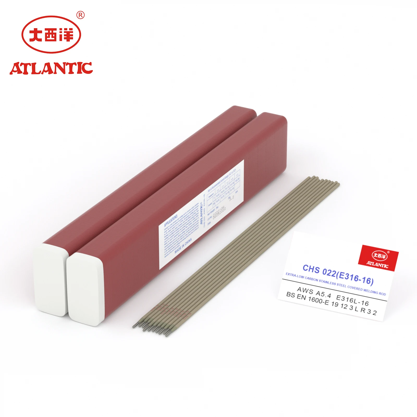 Atlantic нержавеющая сталь сварки электродом AWS A5.4 E316L-16