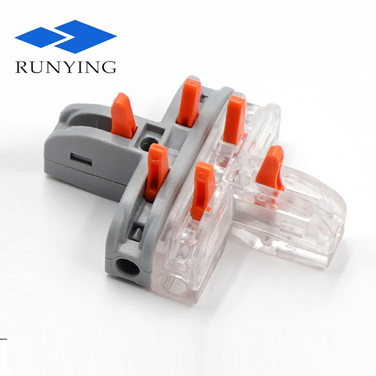  Universal 1 in 2 out splice joint wire quick connector reusable slice for connection