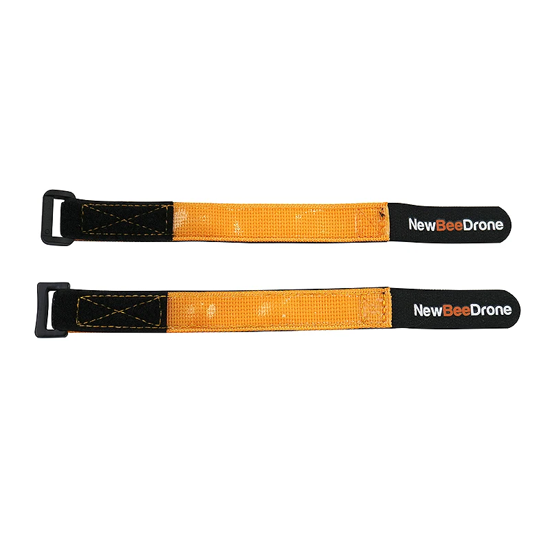 Customized 230mm Heavy Duty  Silicone coated Non-Slip RC Lipo Battery Strap Anti-Slip Hook Loop Fastener Tie  for FPV Drone Bike