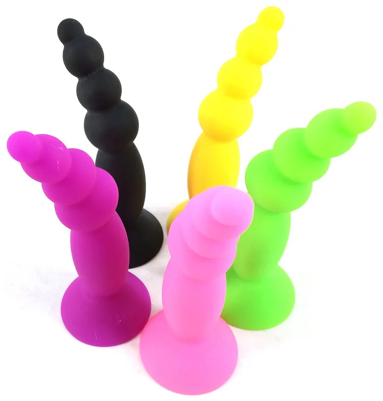 FAAK 10.3cm mini beads silicone anal plug for male  butt plug sex toys anal for female sex toys for men masturbating