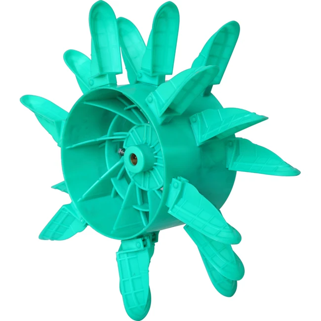 750w Aerator Aquaculture System Equipment Stainless Steel Swivel Paddle Wheel 2 Impeller Water Saving Aerator
