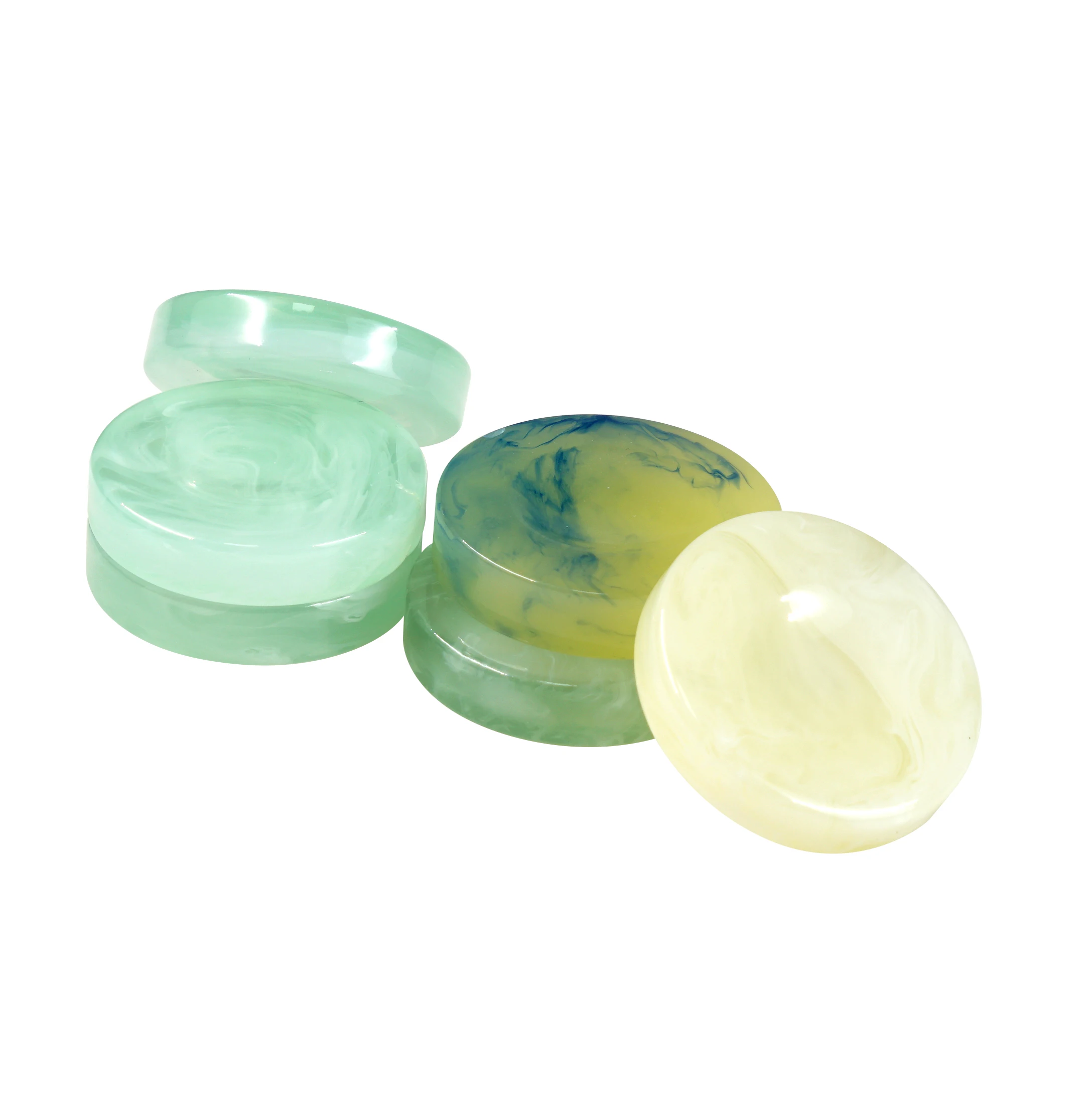 Emerald Green Handmade Game Checkers Chips with Groove Highly-polished Playing Game Replacement Pieces for Puzzle Game