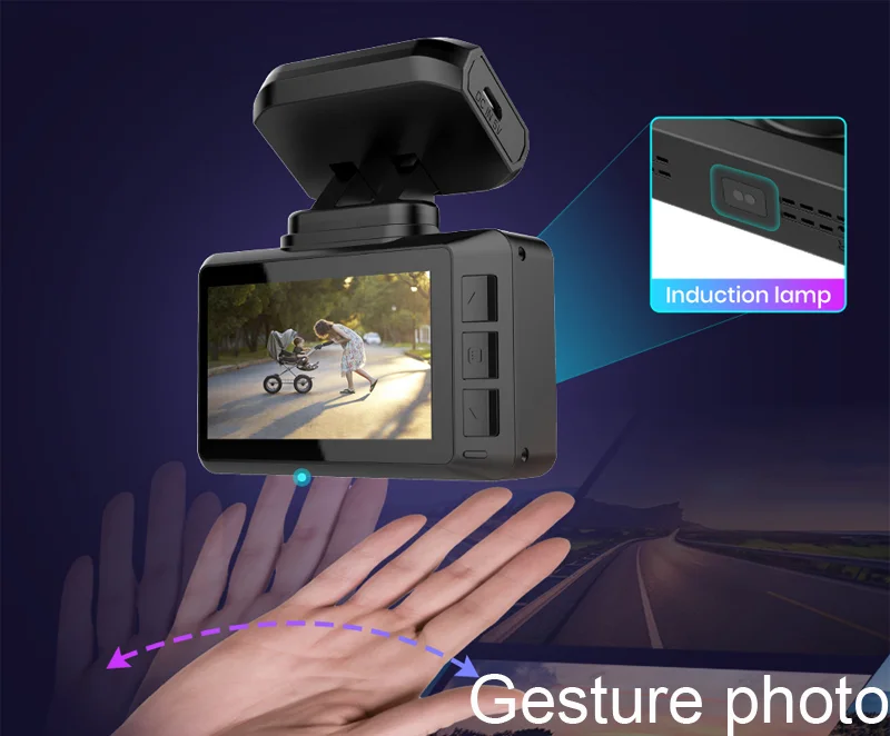 2.45 Inch HD 4K Driver Dash  Camera WiFi/IMX335 GPS Car DVR Recorder Dash Cam With Optional 1080P Reverse