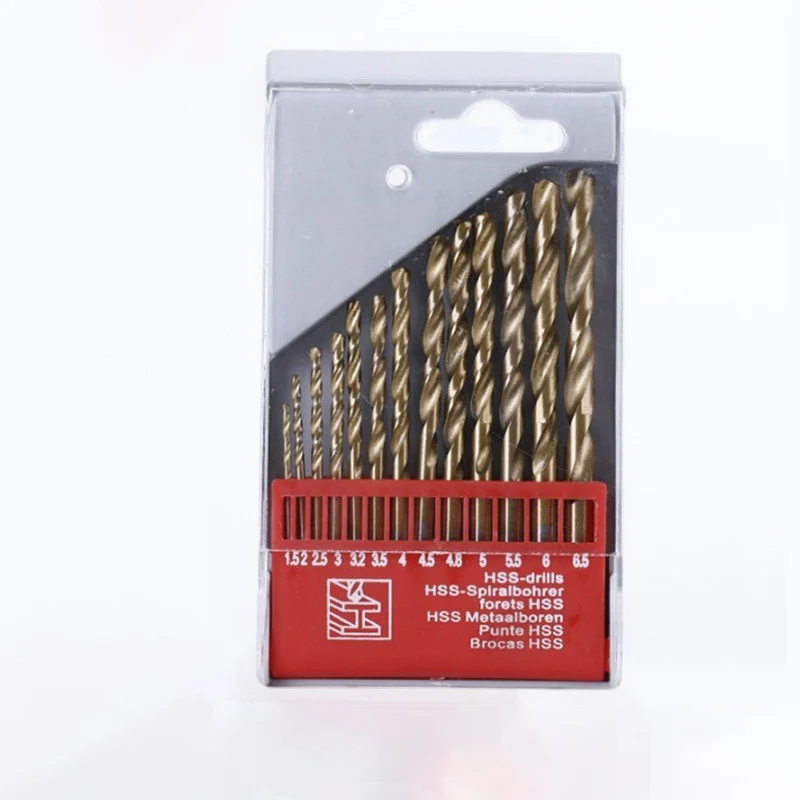 10pcs/Box 0.5-1.9mm HSS Twist Fine Drill Micro Straight Shank Wood Tools for Electric Drills