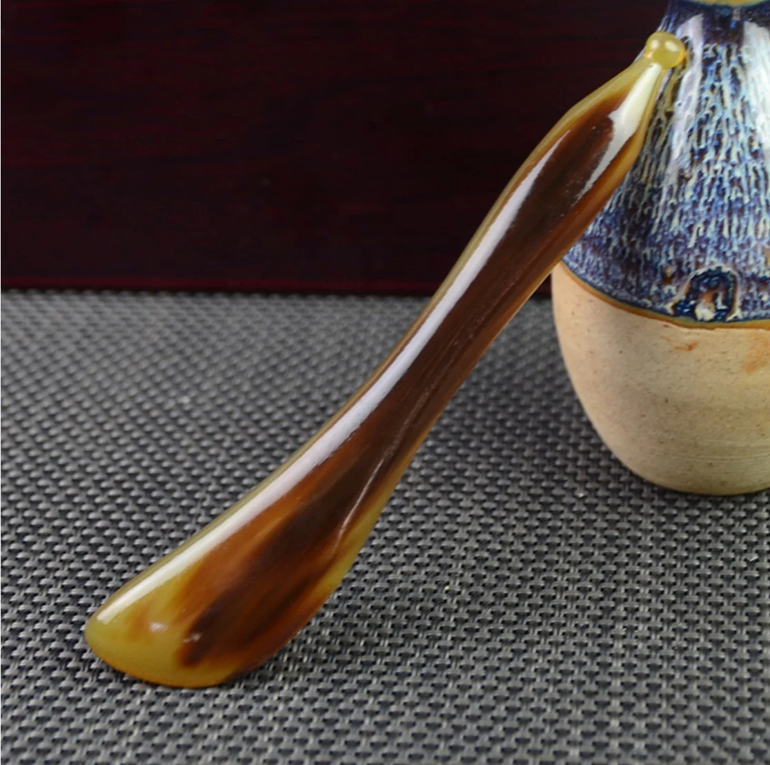
China Supplier Promotion Natural Cow Horn Tendon stick GuaSha Set Blade Massage Tool 