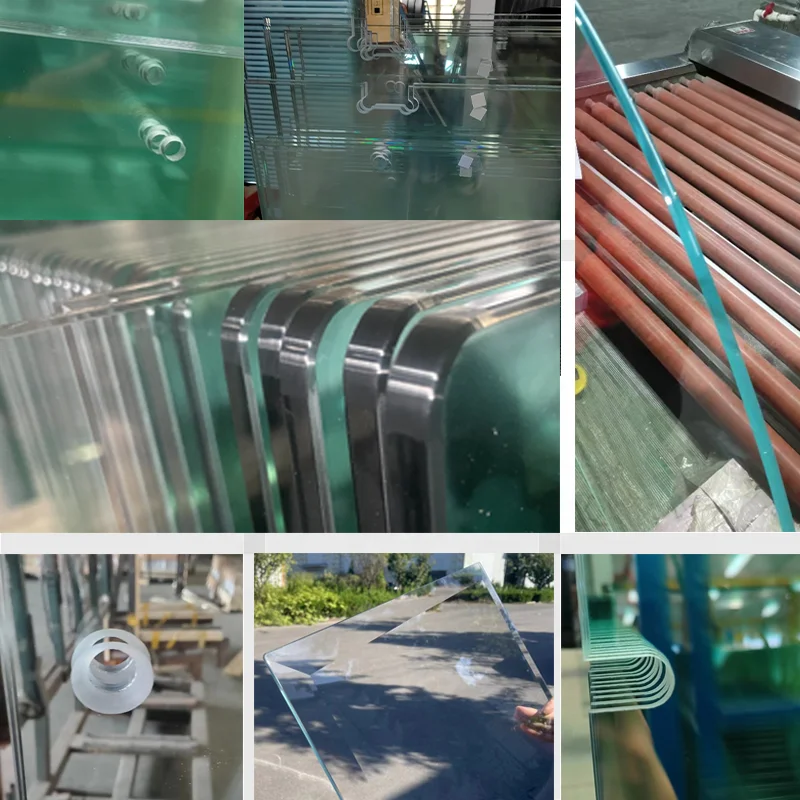 6mm 10mm 12mm hardened transparent low-e tempered laminated double glass build window railing bathroom padel court temper glass