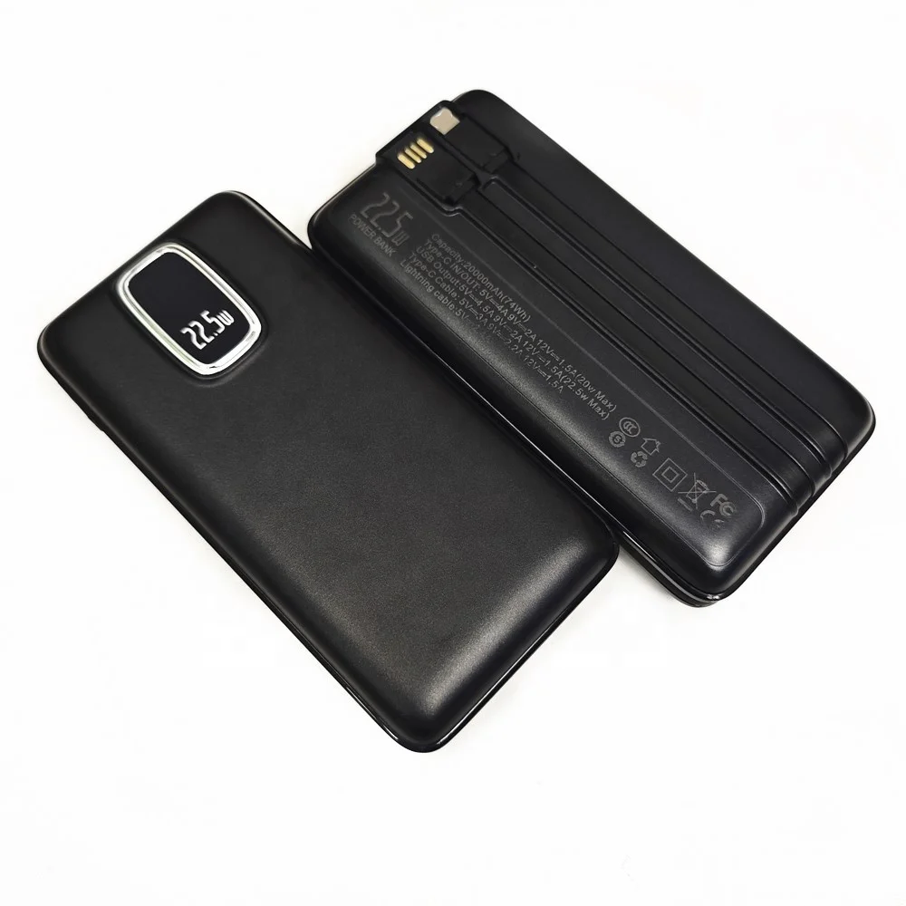 Factory PD 22.5W Power Bank 10000mAh Fast charging Mobile Phone External Battery Portable Charger 20000 mAh PowerBank