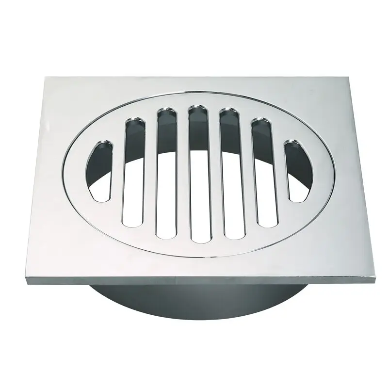 Watermark Tile Insert Bottom Outlet Brass Square Floor Drain Trap For Australia 110MM