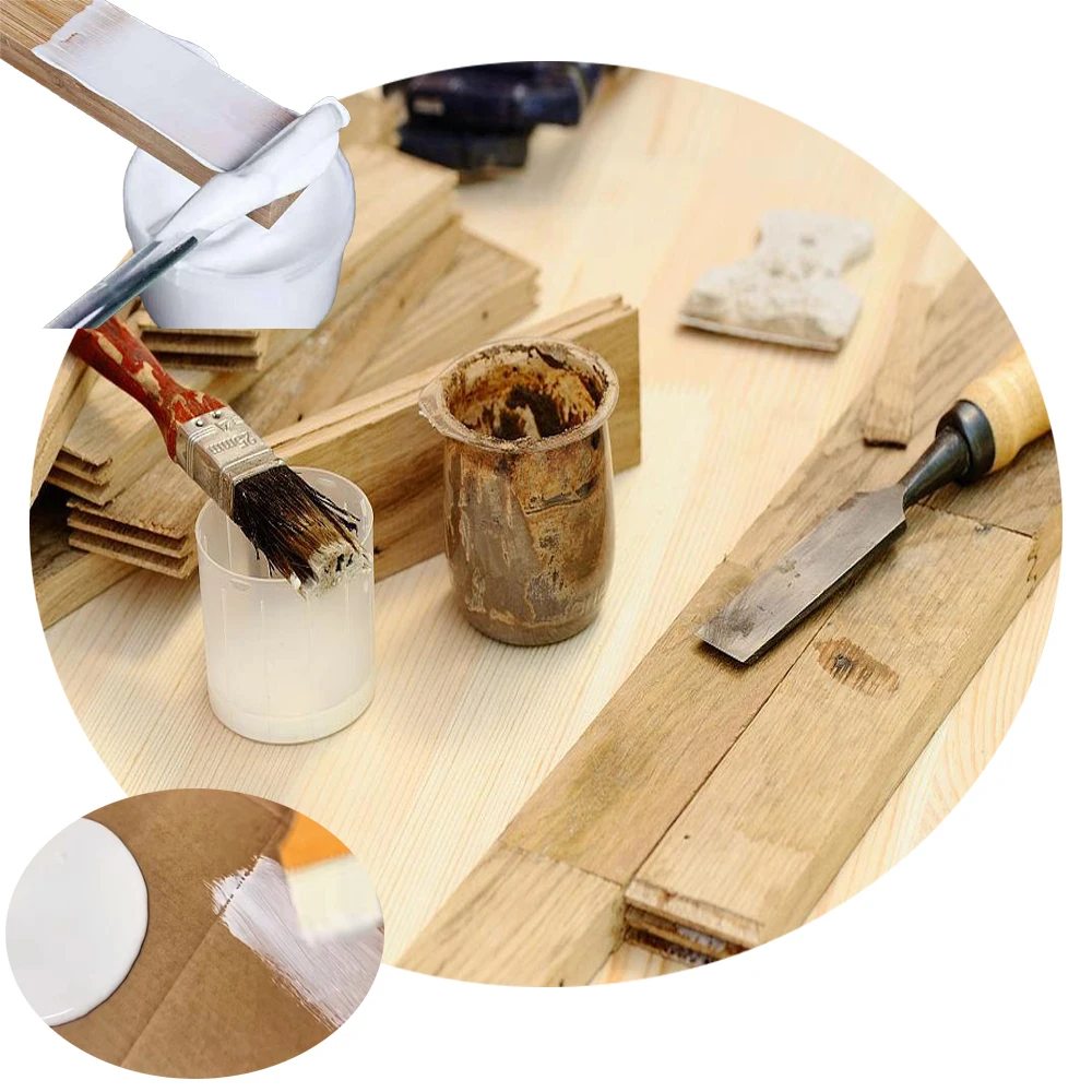 Wood Glue Strong Adhesion White Liquid Emulsion Glue Quick Dry for Wood Furniture