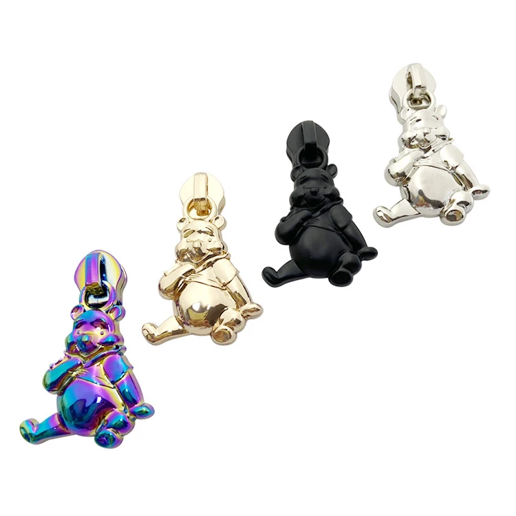 
Creative Clothing Zipper Puller Design Pull Manufacturer Custom #5 Nylon Slider Rainbow Head For Bags 