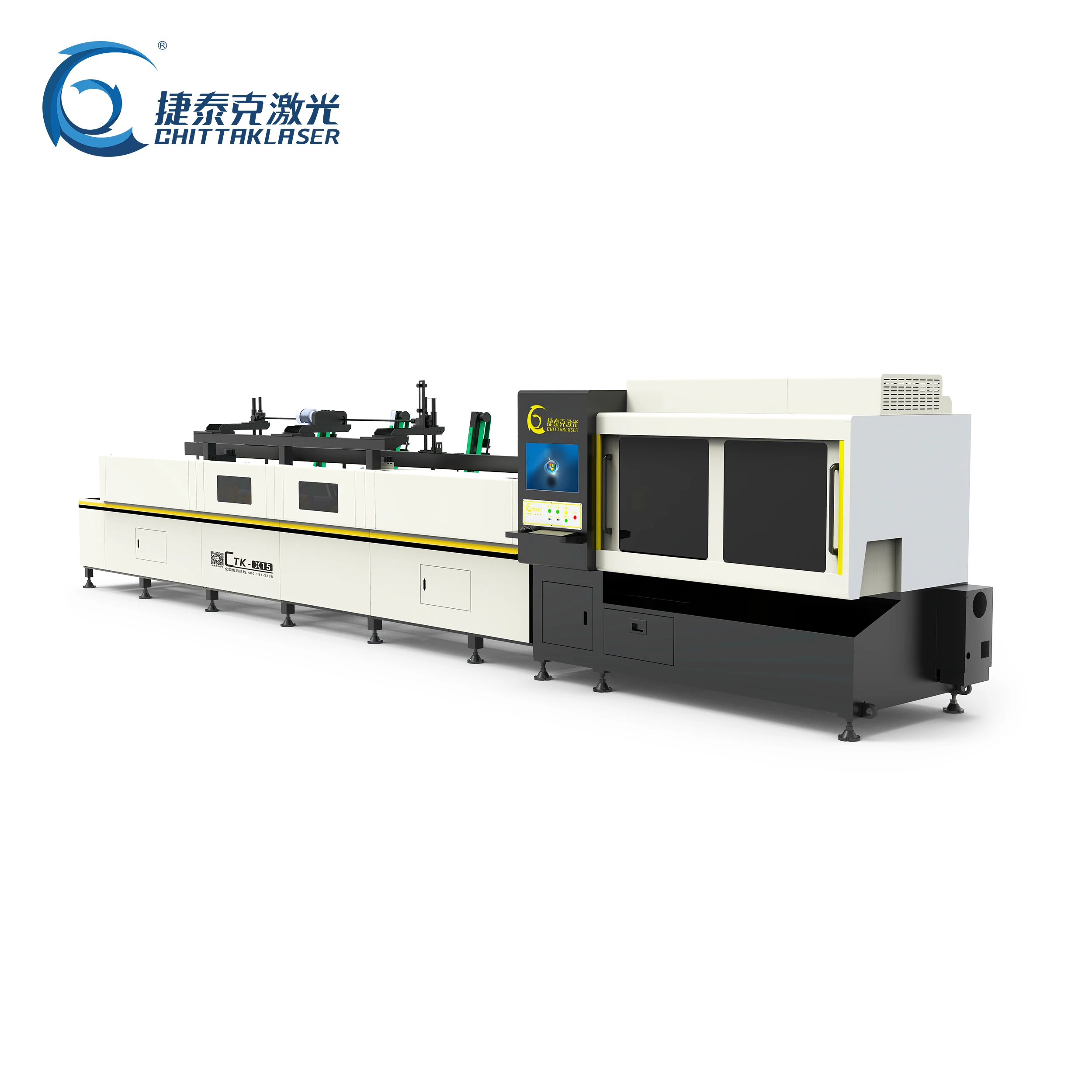 2022 trending products X15 High-speed 3D stainless steel tube automatic fiber laser metal tube cutting machine