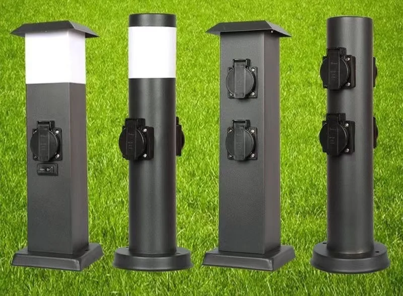 Lumind Outdoor waterproof socket wireless wiring socket rain-proof vertical open lighting power supply