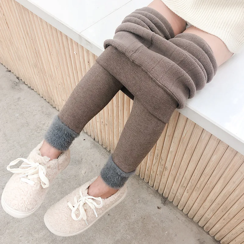
Girls Pants Winter Autumn Fall Kids Fashion Thick Warm Children Clothes Leggings 