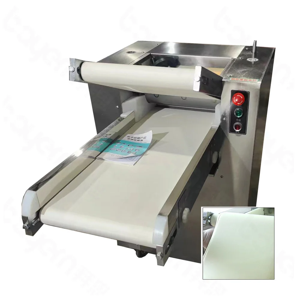 Home Use Electric Roller Dough Pressing Making Machine Full Automatic Stainless Steel Pastry Dough Roller Sheeter