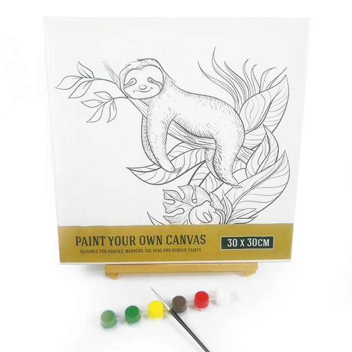 Wholesale Pre-printed Art Set Kids Painting Set Educational Coloring Toy Diy