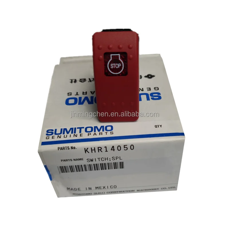 Original Excavator Parts Emergency Stop Switch KHR14050 For SH210-5 CX210B