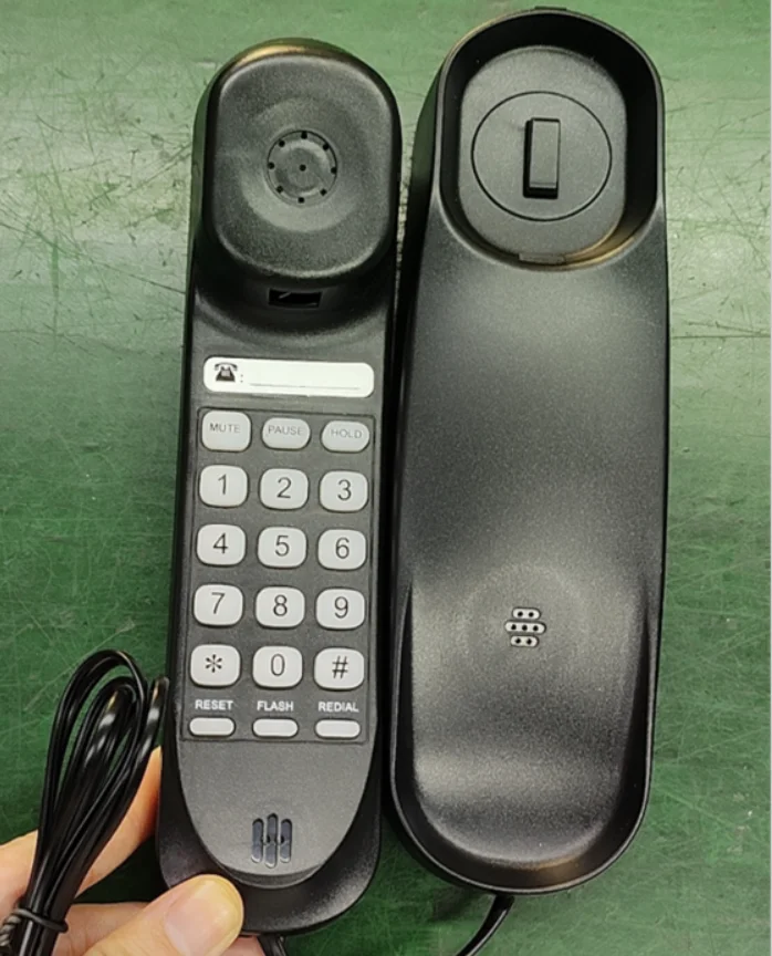 Wall mounted slim phone with waterproof and moistureproof for hotel bathroom phone