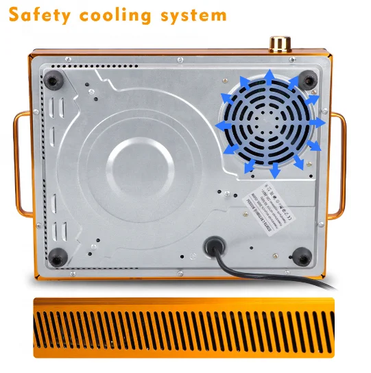 2200W high-power multifunctional household infrared cooker with knob adjustment