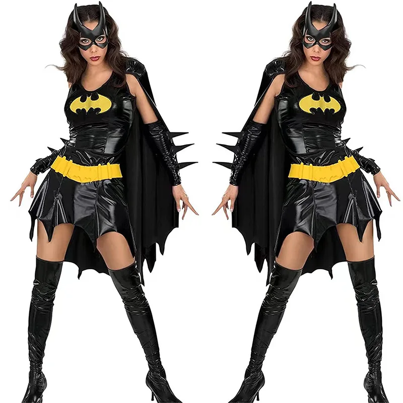 Women Halloween Sexy Bat Cosplay Costumes Show Clothes Anime Costumes