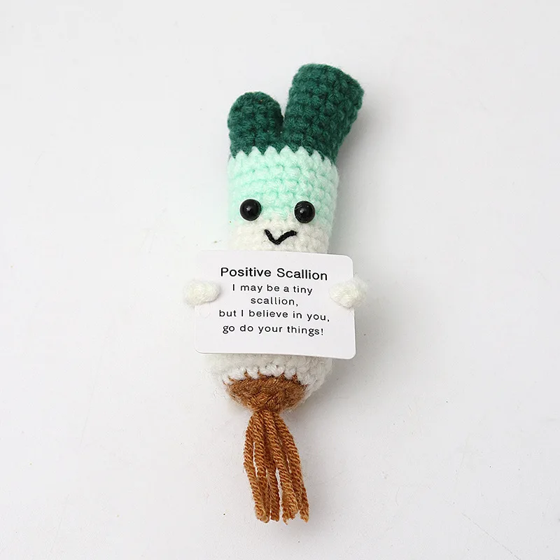 Handmade Toys Keychain whole sale dolls yarn doll cute plush kids gift positive potato Crochet vegetables