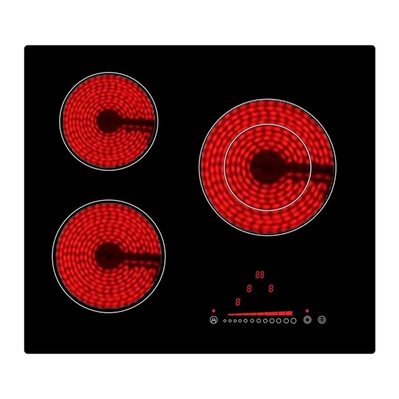 6600W Kitchen Touch Screen 3 Cooker Solar Based Induction Cooktop