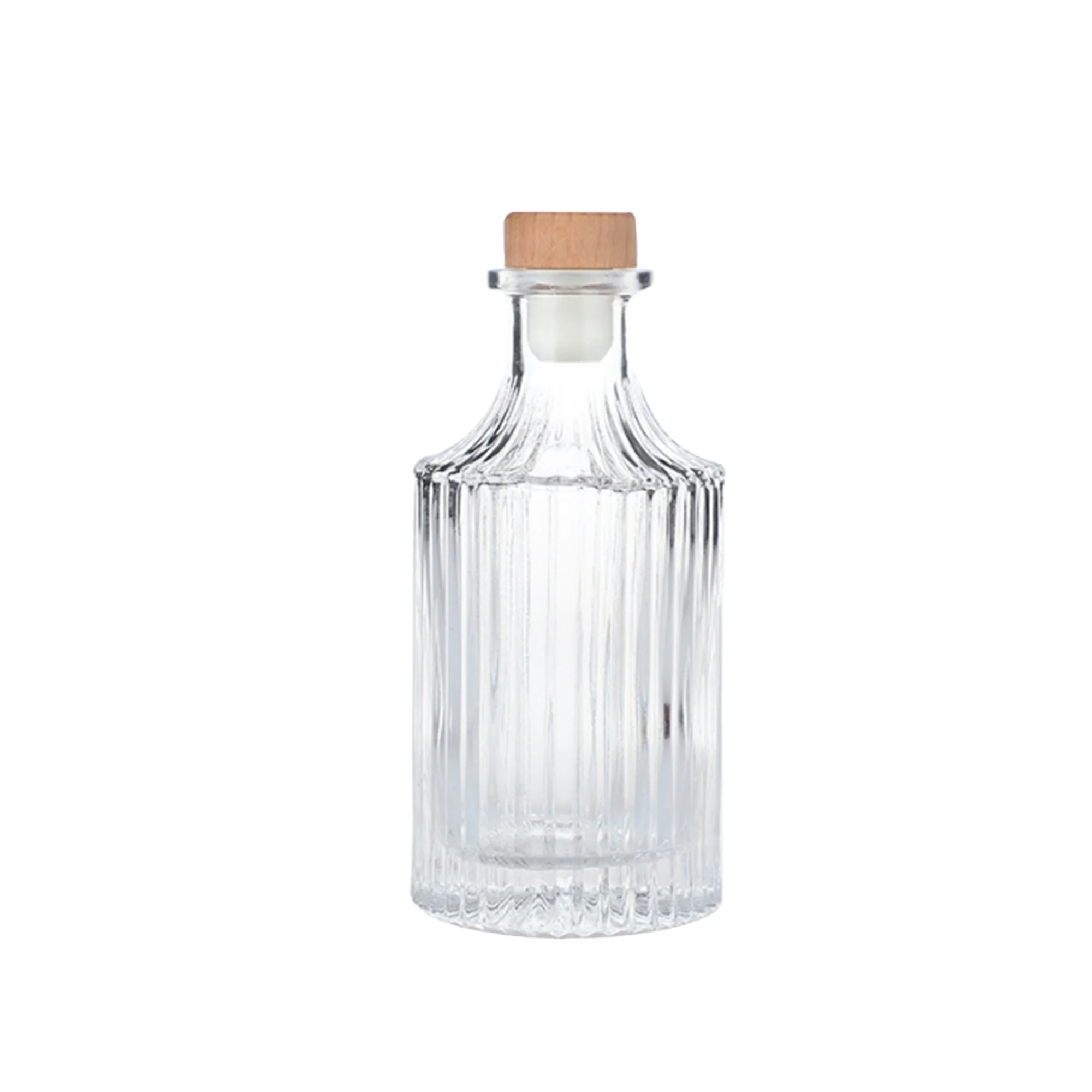 Custom best-selling 50ml 100ml 150ml 180ml 200ml 250ml round glass bottle Vodka gin Tequila Whiskey Rum