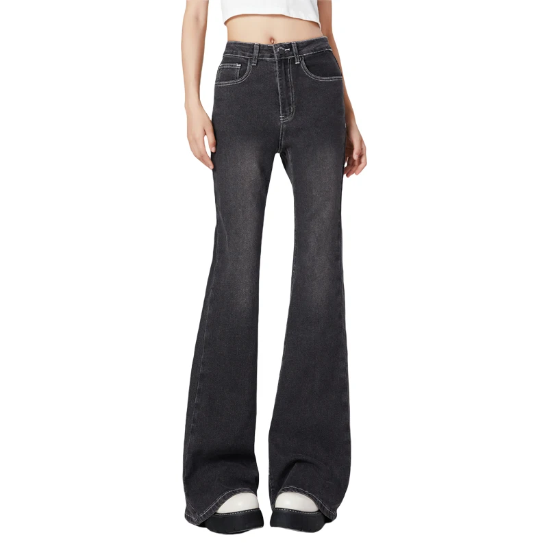 Новые популярные модные стильные новые модные сексуальные женские обтягивающие расклешенные джинсы популярные расклешенные джинсы брюки женские модные 2024