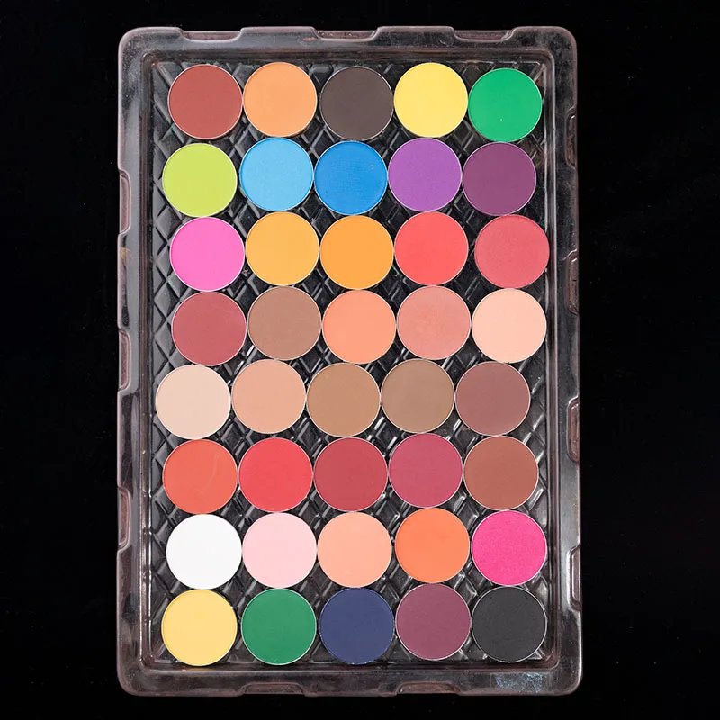 DIY Custom Palette Multi Colors Square Round Shimmer Glitter Vegan Makeup Pigment Eyeshadow Palette