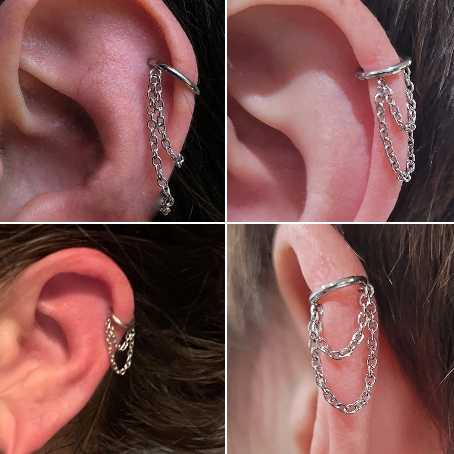 G23, титановые серьги-кольца Для Пирсинга Хряща, 16 г