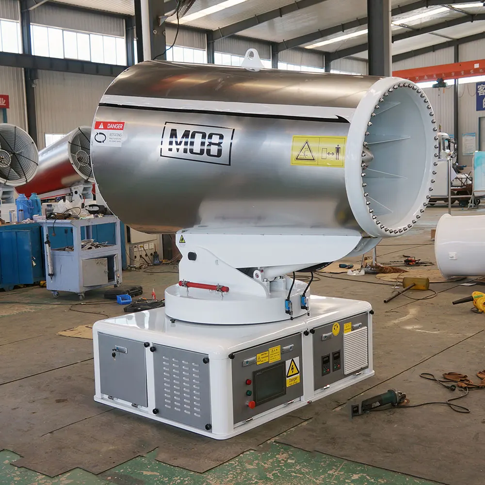 Made In China dust suppression fog cannon machine intelligent electric 80m dust fog cannon for cement plant ,thermal power plant