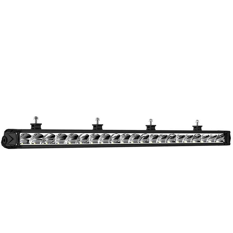 Emark Aluminum 12V ip68 waterproof bar light single row led work light bar truck ATV UTV light bar