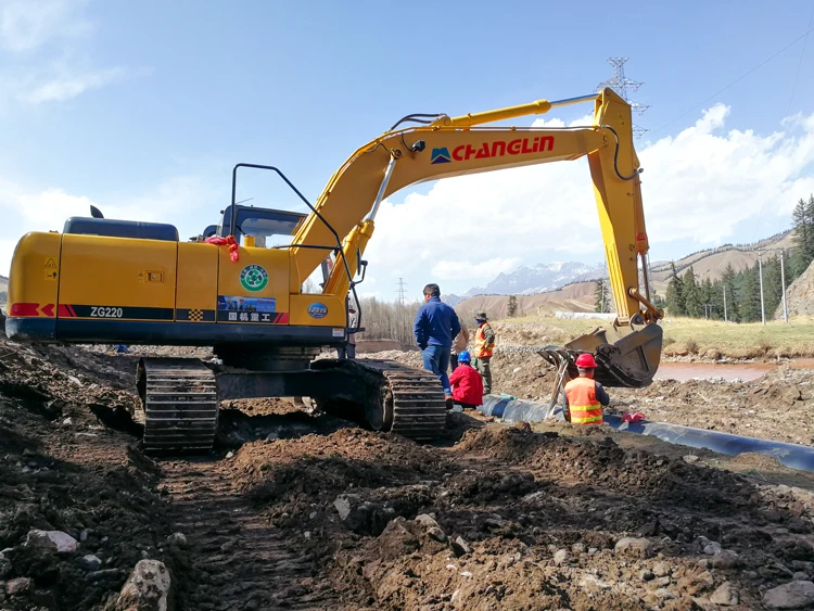 Gold Mining Railway Go Construction Machinery Co Ltd Excavator for Sale