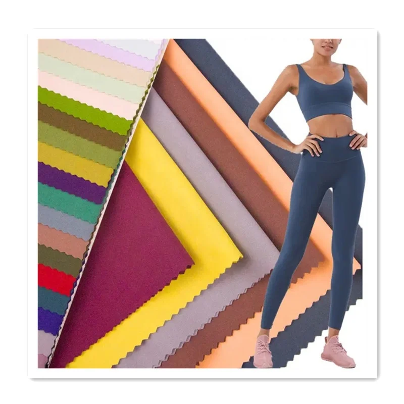 Custom UPF 50+ 88% Nylon 12% Spandex Dyed Knitted Sportswear Ns elastane 4 Way Stretch Fabric for swimwear bra yoga leggings