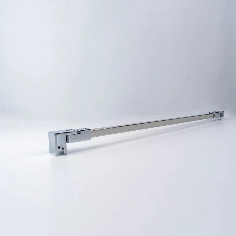 Stainless Steel Wall-to-Glass Support Bar, Frameless Shower Door Fixed Panel Support brackets Polished Steel Tube Tie Rod
