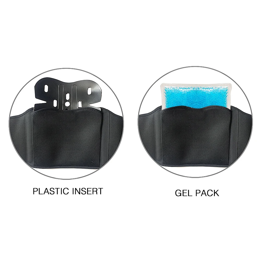 Hot sale  Elastic Breathable Spandex Back Support Belt neoprene lumbar back brace belt with gel pack