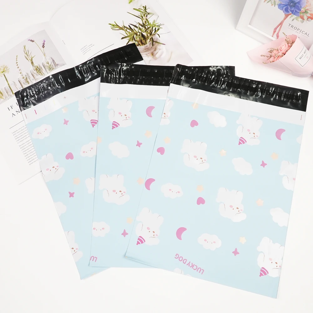 In Stock Waterproof Plastic Mailing Bag Poly Mailers Shipping Plastic Postage Bags For Clothing Shipping