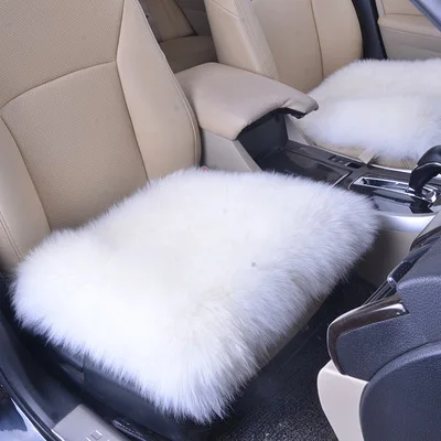 hot Factory wholesale car wool seat cushion 45*45 square  wool cushion four-level universal cushion