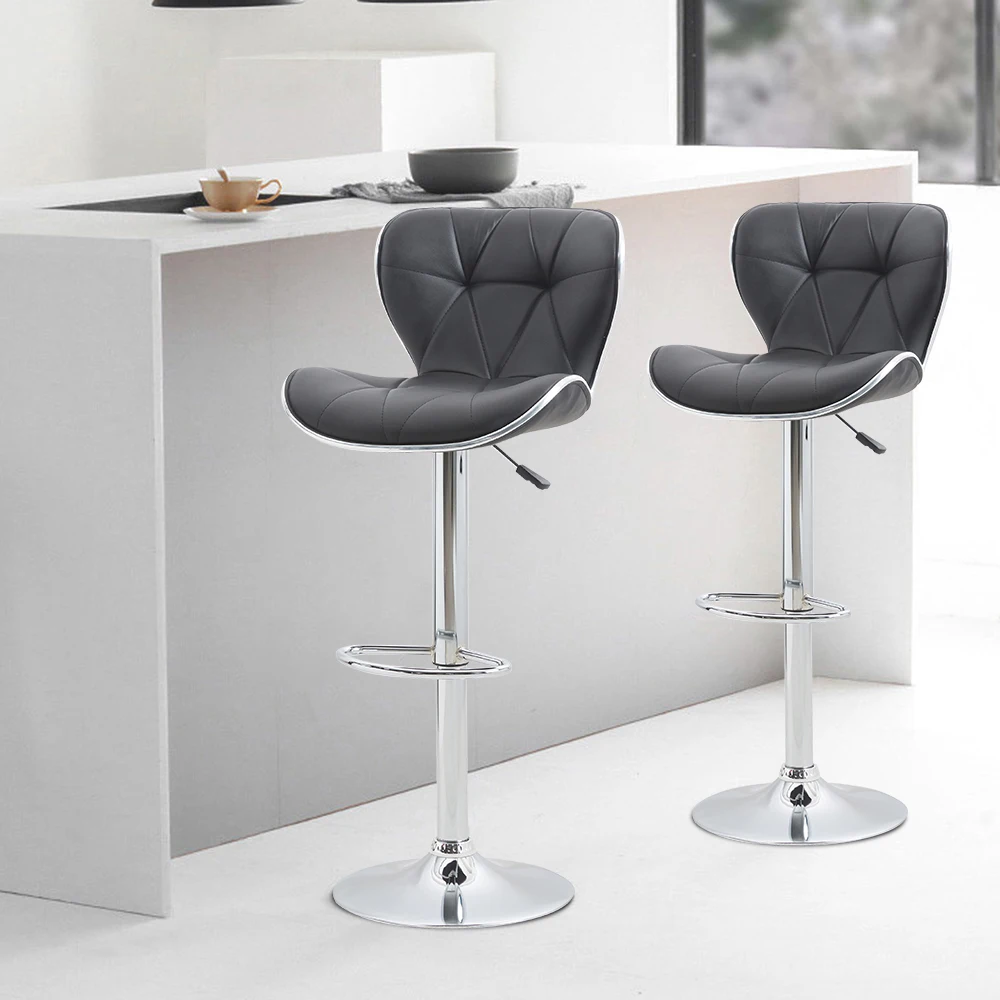 Лидер продаж, барная мебель, оптовая продажа, современные кухонные барные стулья из искусственной кожи, серебристые барные стулья для продажи
