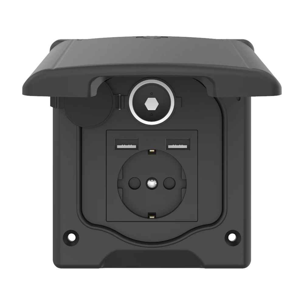 Europe Standard 16A External Power Outlet RV Exterior Accessories with Car Cigarette Lighter Camper Accessories