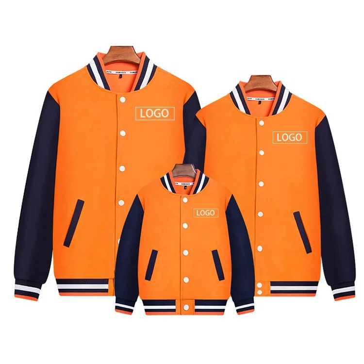 Low MOQ Custom Logo Mens Twill Winter Letterman Baseball Jacket