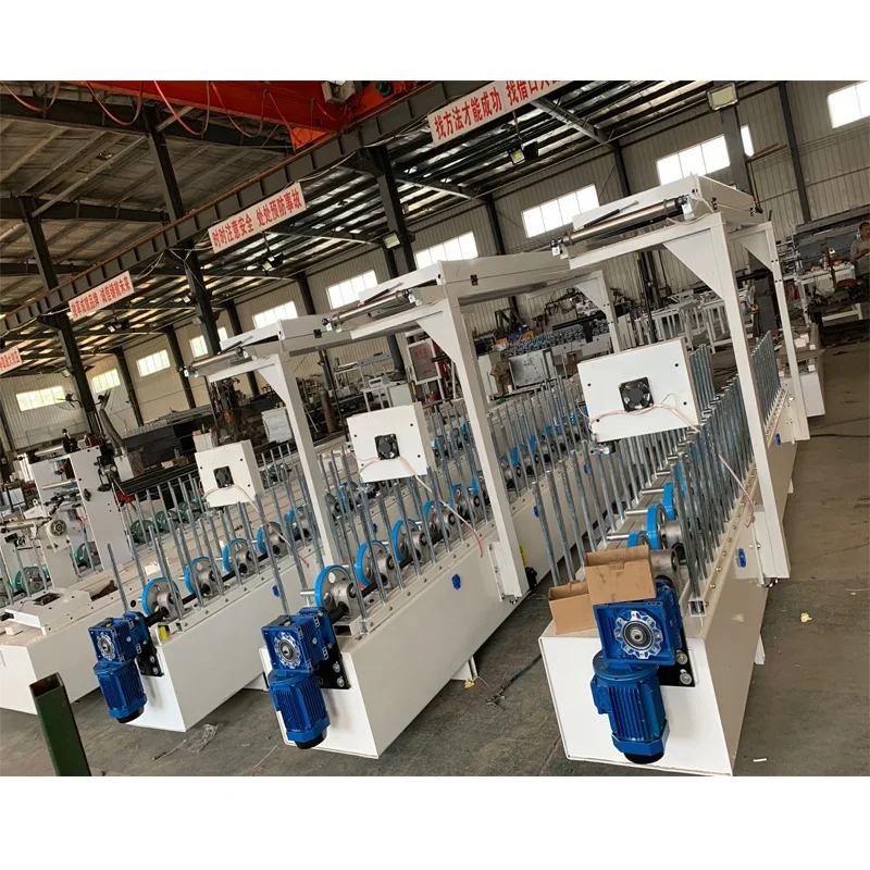 BXW300C woodworking machinery cold glue wpc upvc profile wrapping machine