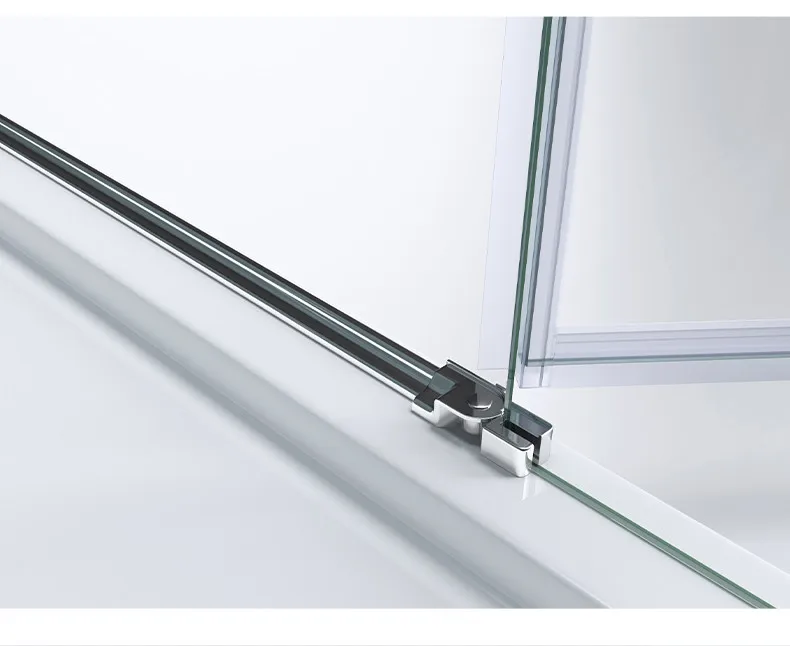 Customized 304 Stainless Steel Shower Room Single Framed Bi-Fold bathroom corner Tempered Glass Shower Door